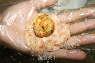 [love for Mother, Lion Head with Soft Glutinous Juice and Filling, Have You Ever Seen It? 】——juicy Glutinous Rice Lion Head recipe