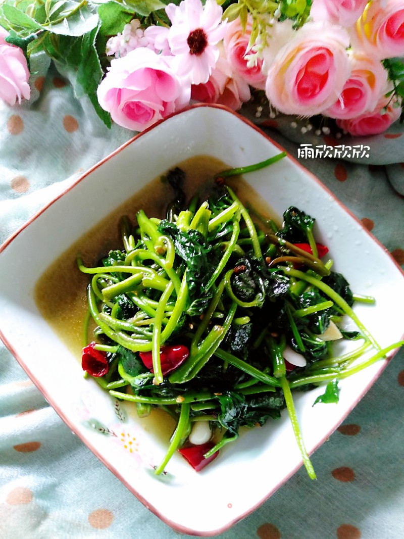 Stir-fried Sweet Potato Leaves recipe