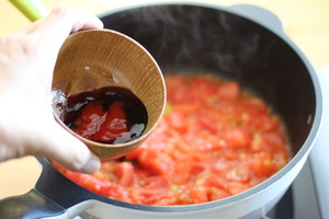 Sweet and Sour-diced Tomato and Potato recipe