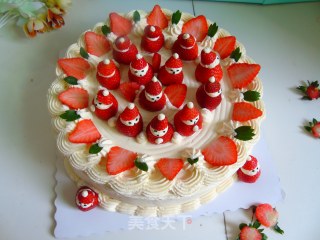 # Fourth Baking Contest and is Love to Eat Festival# Strawberry Snowman Cake recipe