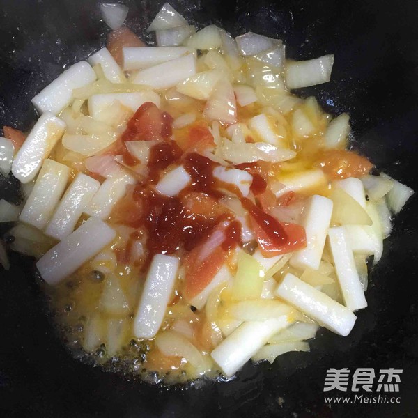 Fried Rice Cake recipe