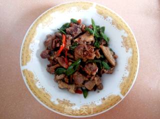 Stir-fried Duck with Hot Pepper recipe