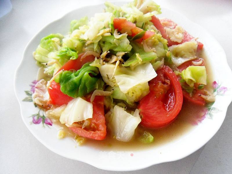 Stir-fried Green Kale with Tomatoes recipe