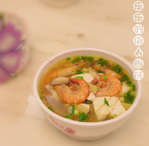 Shrimp Tofu Soup recipe