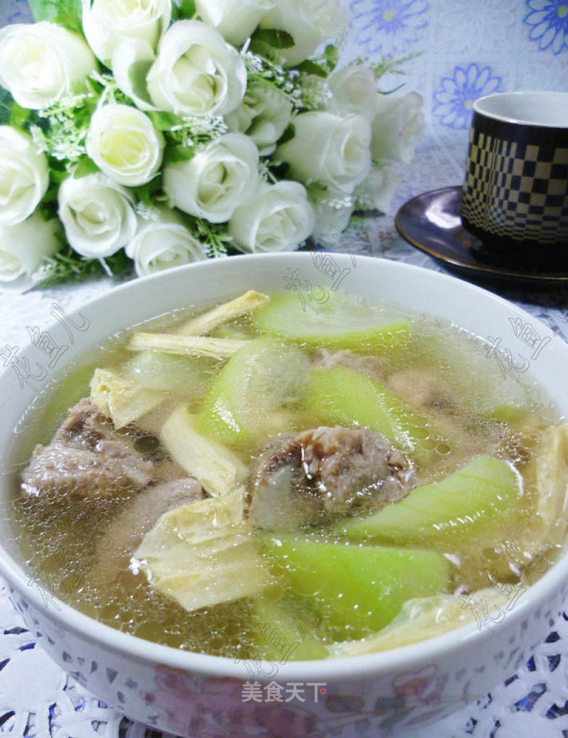 Yuba Night Blossom Pork Rib Soup recipe