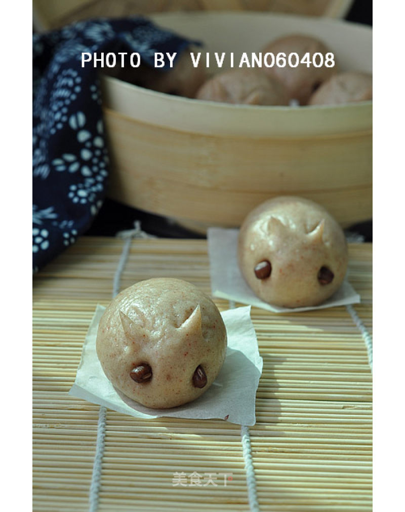 Little Grey Rabbit Bean Paste Bun recipe