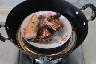 【claypot Rice with Bacon and Vegetables】 recipe