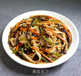 Fish Flavored Enoki Mushroom recipe