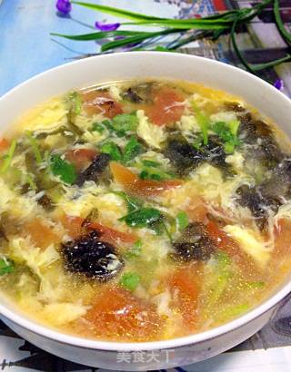 Egg Seaweed Soup recipe