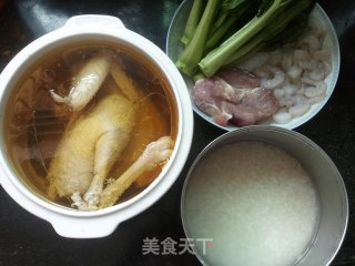 Fresh Soup and Vegetable Congee recipe