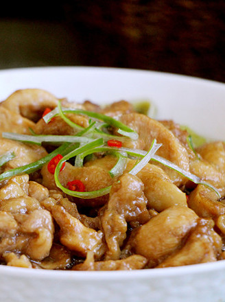 Steamed Chicken with Mushrooms recipe