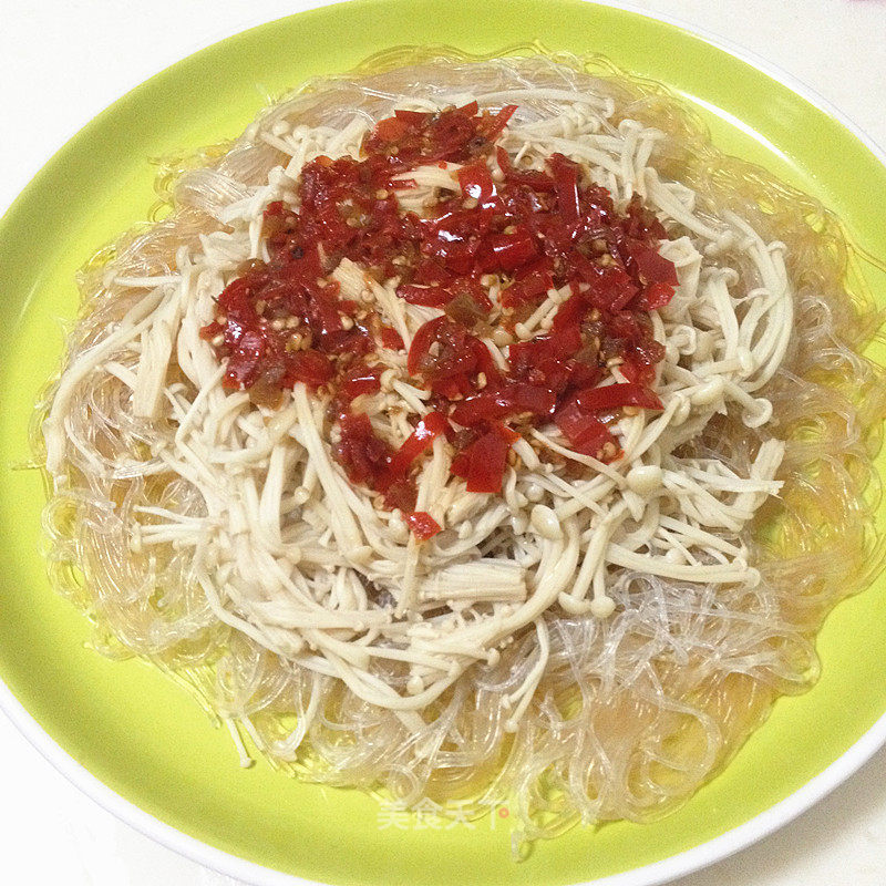 Chopped Pepper and Vermicelli Enoki Mushroom recipe