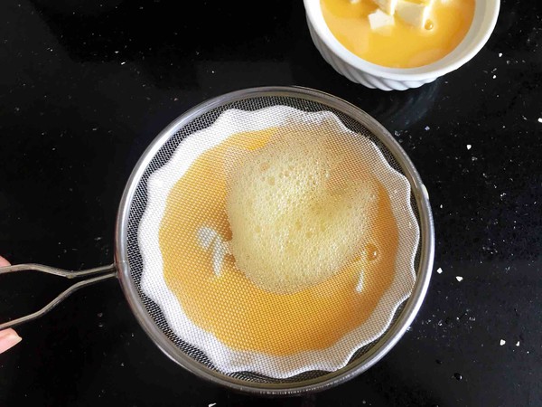 Steamed Egg with Shrimp and Tofu recipe