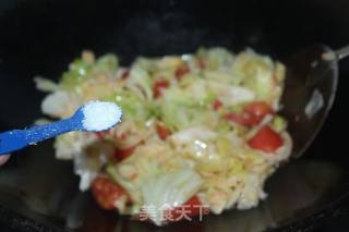 Stir-fried Cabbage with Tomato recipe