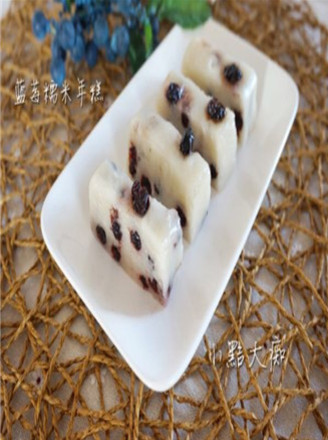 Blueberry Milky Rice Cake