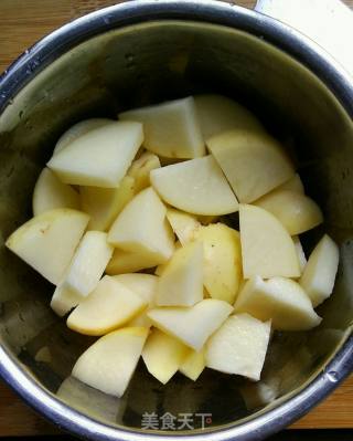 Steamed Potatoes with Crispy Pork recipe