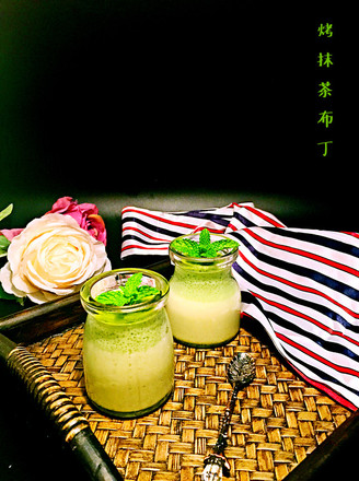 Matcha Baked Pudding recipe