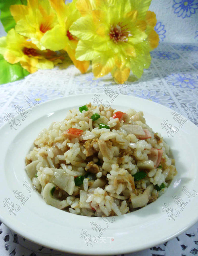 Tuna Crab Stick Fried Rice recipe