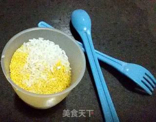 #春食野菜香# Dandelion Two Rice Porridge recipe