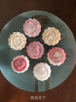 Chestnut Kidney Bean Snowy Mooncake recipe