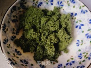 Pork Floss and Egg Yolk Green Tuan recipe