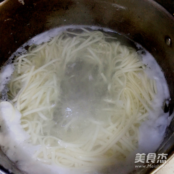 Spinach Tofu Noodle Soup recipe