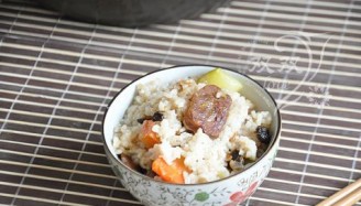Braised Rice with Sausage and Black Beans recipe