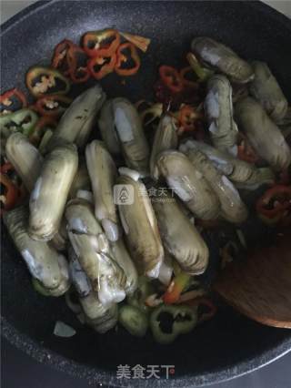 Spicy Fried Razor Clam recipe