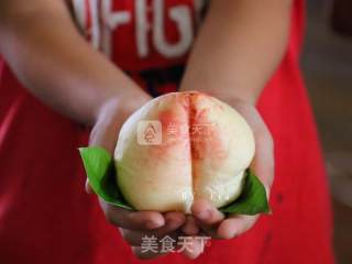 Peach Shaped Bread recipe