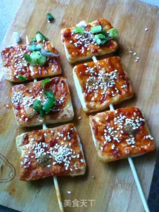 Spicy Cumin Tofu Skewers recipe