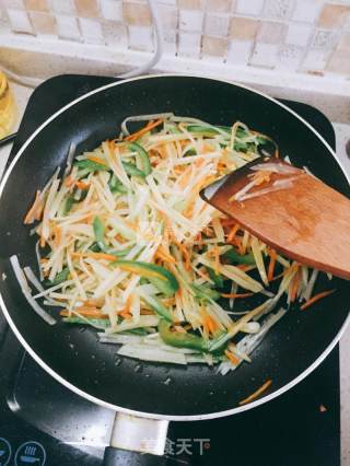Vegetarian Stir-fried Three Silk recipe