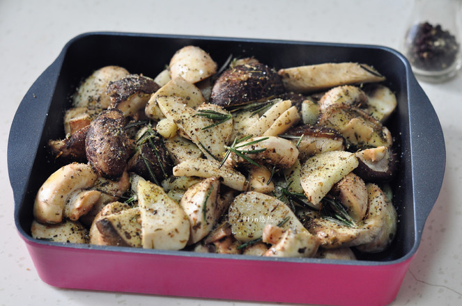 Roasted Mushrooms with Herbs recipe