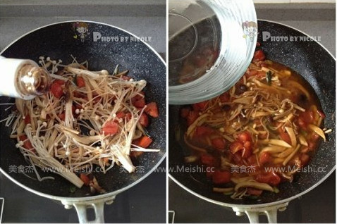 Mushroom Noodle Fish recipe