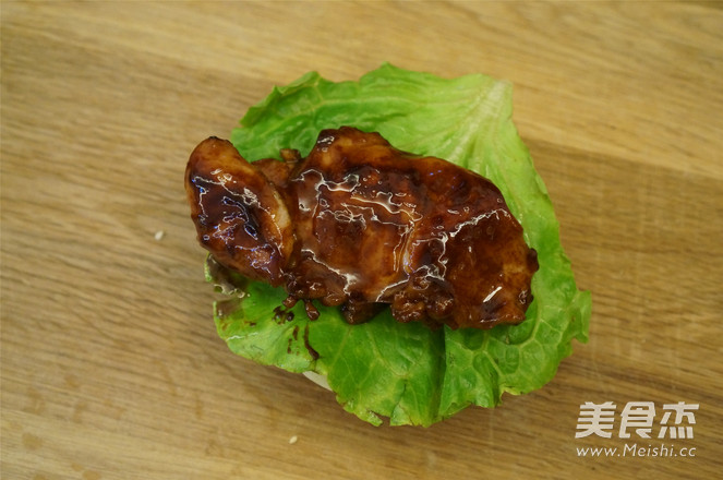 Teriyaki Chicken Drumstick Burger recipe