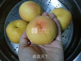 Canned Yellow Peach with Rock Sugar recipe