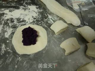 Panda Purple Sweet Potato Bun recipe