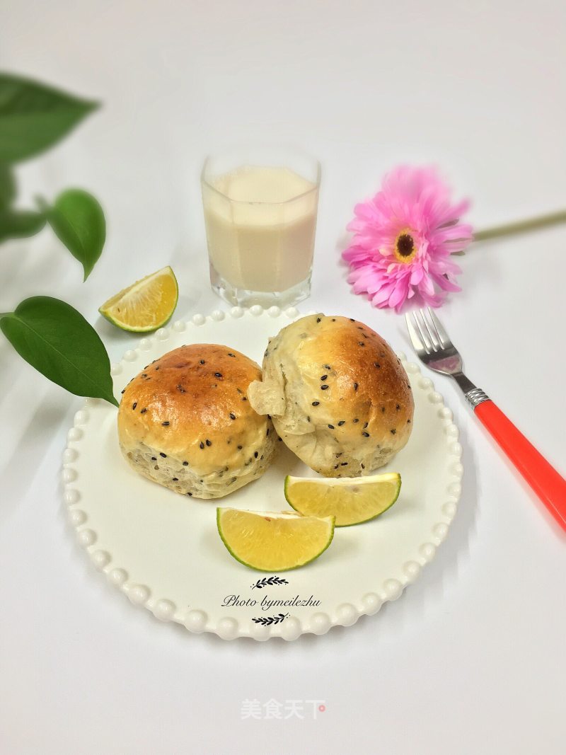 #trust of Beauty# Coconut Fragrant Black Sesame Bread recipe