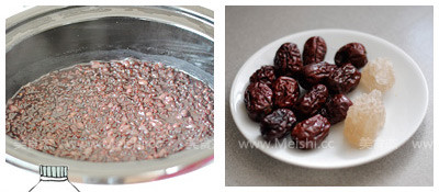 Red Beans, Red Dates and Blood Glutinous Rice Congee recipe