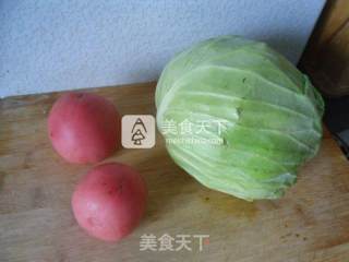 Stewed Persimmons with Green Cabbage recipe