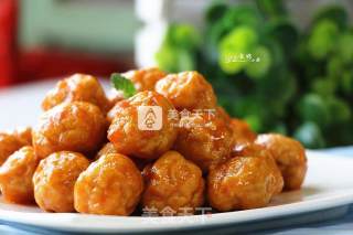 Chicken Balls with Orange Sauce recipe