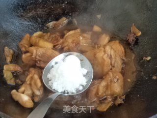 Roasted King Pleurotus with Drumsticks recipe