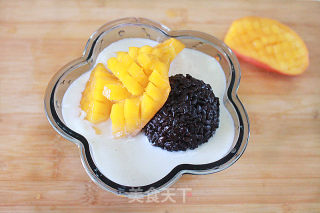 [mango White Snow Black Glutinous Rice] Classic Hong Kong-style Desserts recipe