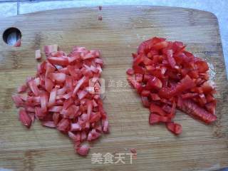 Fried Rice with Red Vegetables recipe