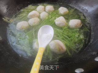 Shredded Green Carrot Fish Ball Soup recipe