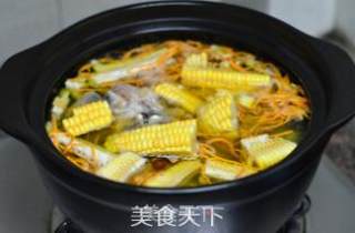 Cordyceps Scallop Corn Soup recipe