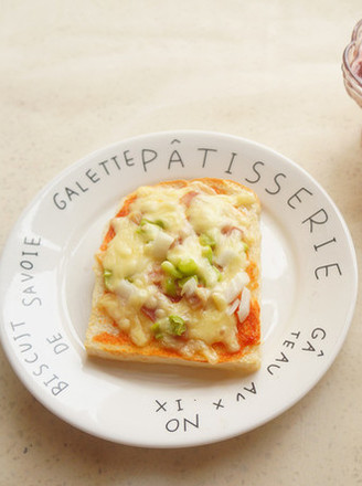 Microwave Version of Toast Pizza recipe