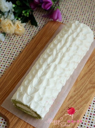 Matcha Cream Chiffon Cake Roll recipe