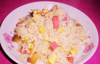 Fried Rice with Ham recipe