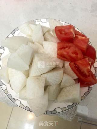 Casserole Oxtail Stewed Radish recipe