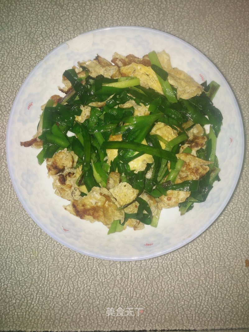 "kai Shou Vegetarian" Scrambled Eggs with Leek recipe